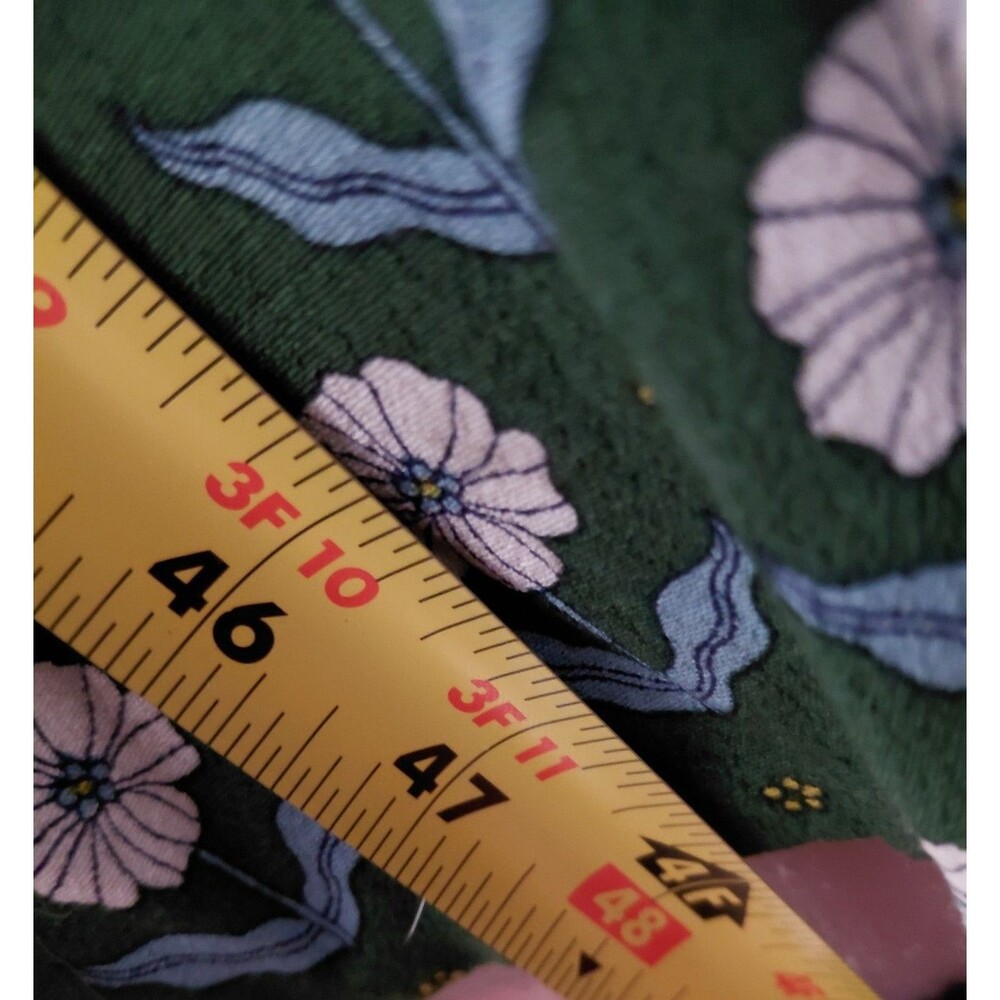 Boden Dress Women's US 12R Long Green Blue Floral Maxi Viscose Side Pockets - Picture 12 of 12